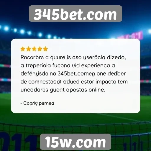 Opiniões de usuários sobre a experiência no 345bet